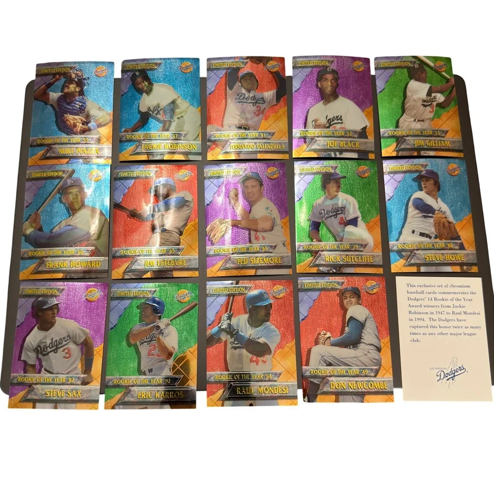 LA Dodgers Ultimate DKK Limited Edition Rookie of the Year Chromium 14 Card Set